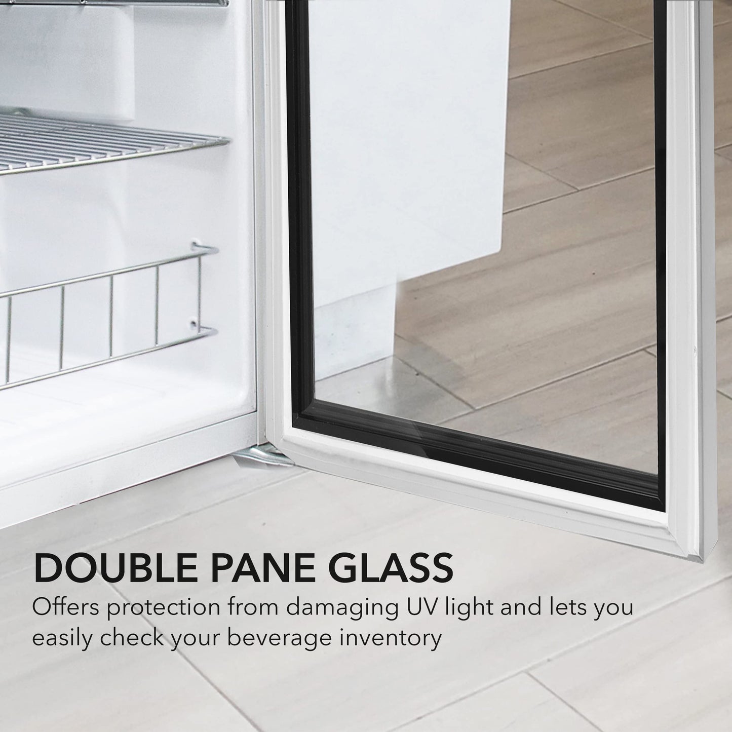Whynter 127 Can Beverage Refrigerator with Glass Door