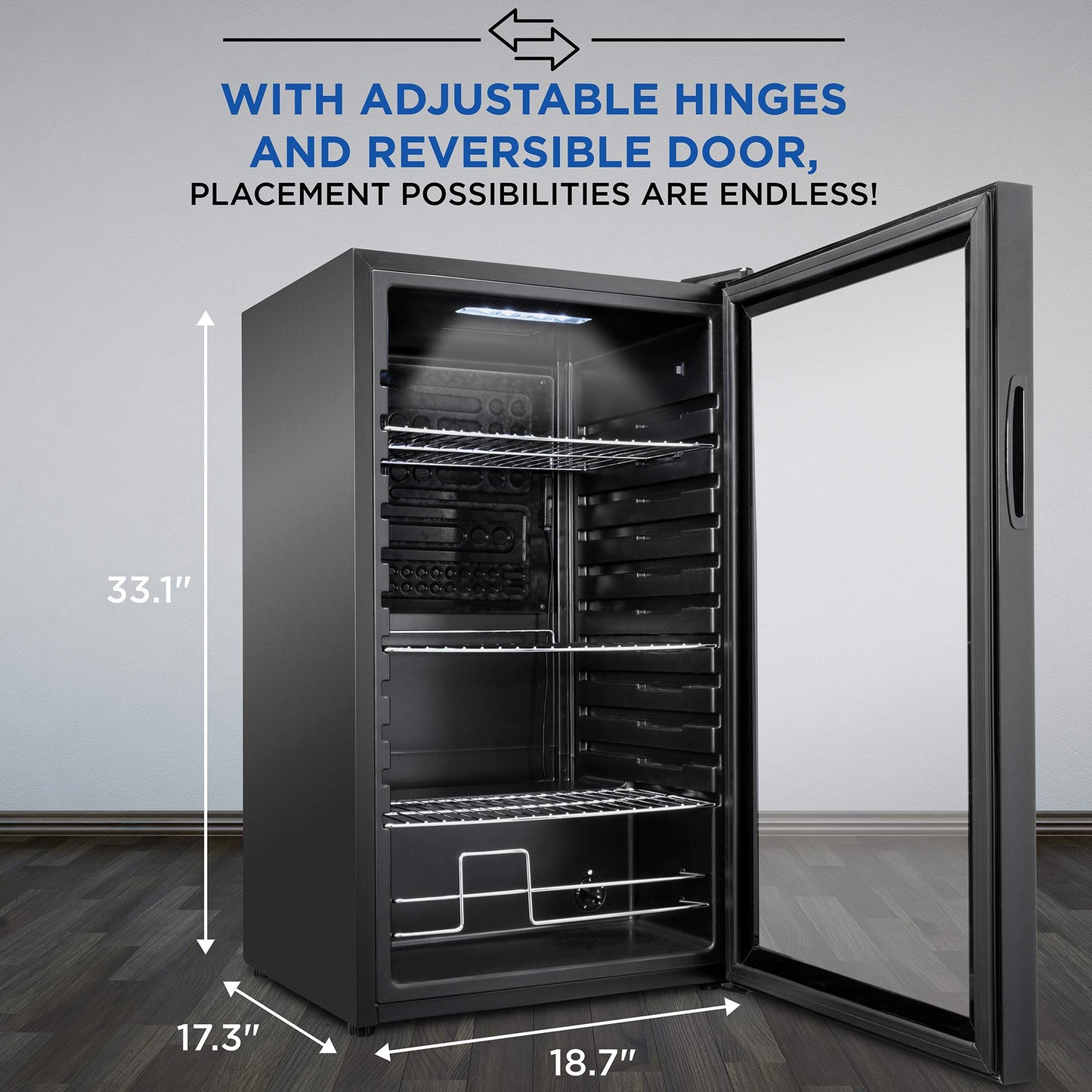 Ivation 126 Can Beverage Refrigerator Mini Fridge
